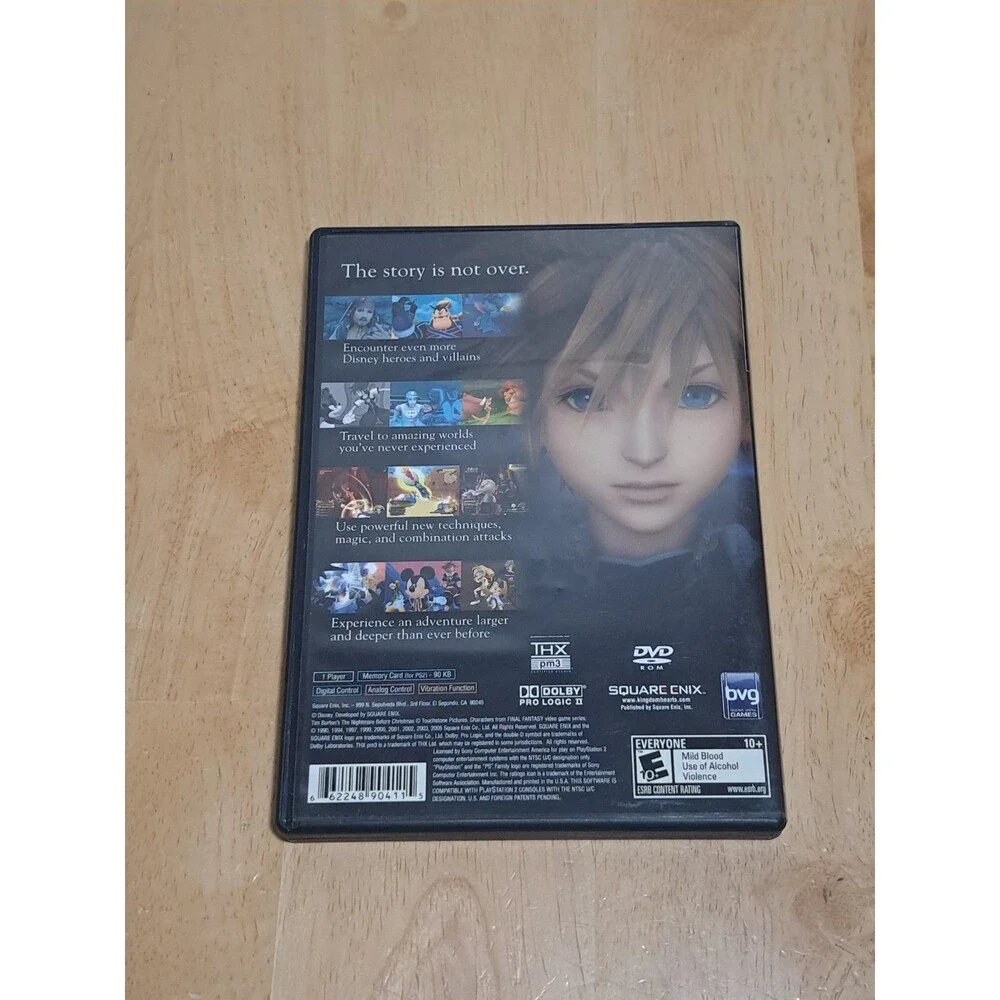 Kingdom Hearts II (PlayStation 2 PS2, 2006) Complete Manual UNTESTED